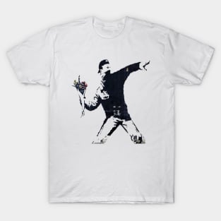 Banksy's Flower Bomber T-Shirt
